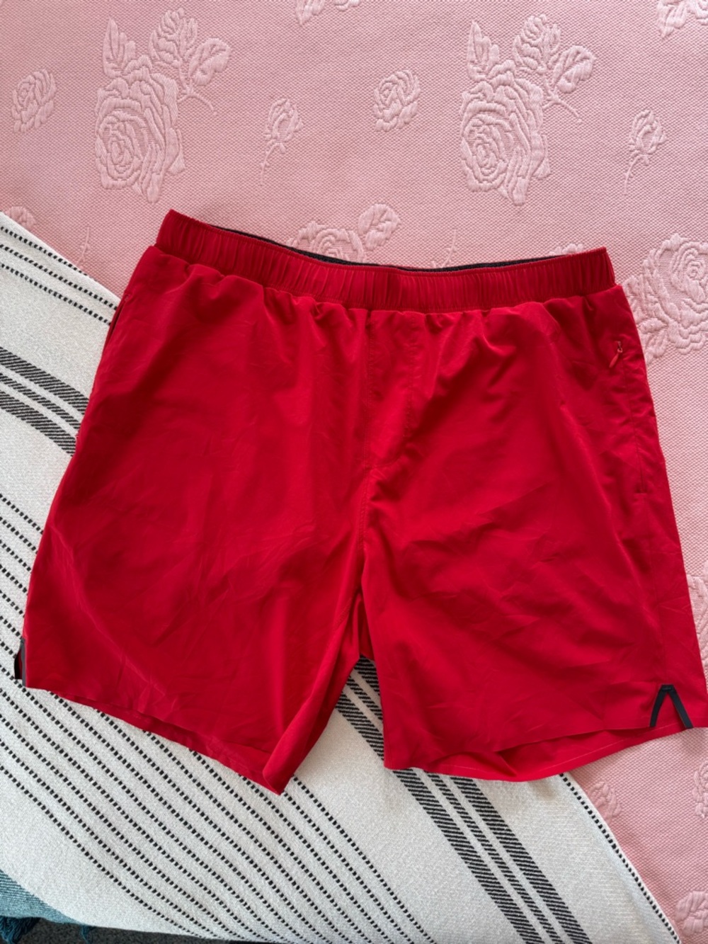 RHONE Red Running Shorts Size Large